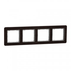 Рамка 4-постовая, венге, Sedna Elements SDD381804, Schneider Electric