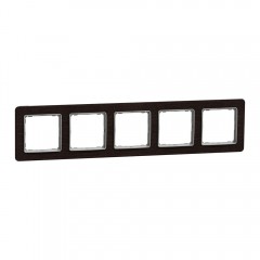 Рамка 5-постовая, венге, Sedna Elements SDD381805, Schneider Electric