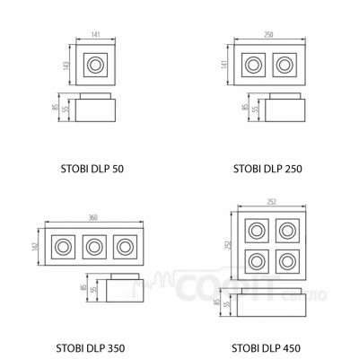 Светильник накладной Kanlux 26831 Stobi Dlp 50-w