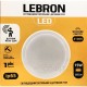 Світлодіодний LED світильник із датчиком руху ЖКГ круглий Lebron 15W 15-37-35