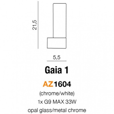 Бра AZzardo GAIA 1 AZ1604