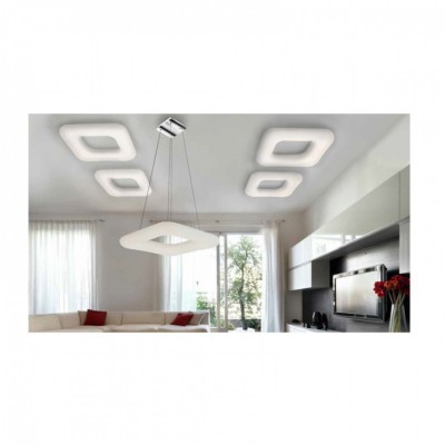 Підвісний світильник AZzardo DONUT SQUARE PENDANT 46 CCT AZ2666 Підвісний світильник AZzardo DONUT SQUARE PENDANT 46 CCT AZ2666
