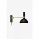 Бра MarkSlojd Швеция LARRY Wall 1L Black/Brushed Brass 106970