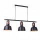 Підвісний світильник AZzardo DARLING 3 LINE BLACK AZ2144