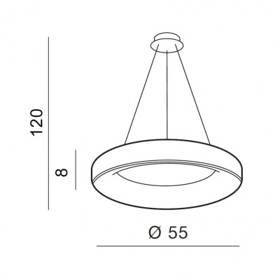Люстра AZzardo SOVANA PENDANT 55 CCT BLACK AZ2728
