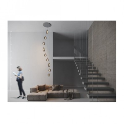Люстра AZzardo AMBER MILANO 9 CLEAR AZ3102