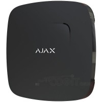 Бездротовий пожежний датчик тепла, диму та чадного газу Ajax FireProtect Plus Jeweller, Чорний