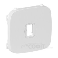Лицьова панель для розетки USB, білий Legrand Valena ALLURE 754755