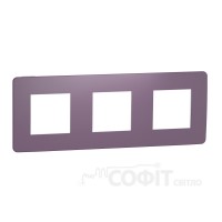 Рамка 3-постова, фіолетовий, Unica New Studio Color, NU280614 Schneider Electric