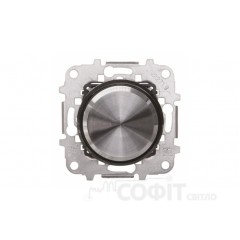 Светорегулятор LED (мех+ц.плата) ABB Skymoon черное стекло, 8660.2 CN