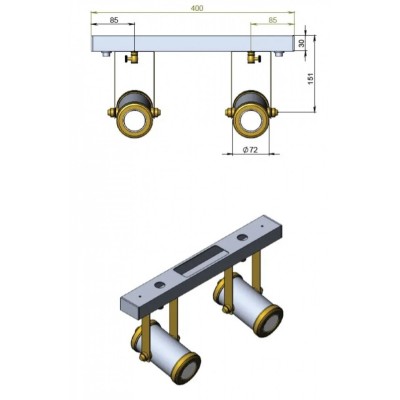 Спот Pikart 2Spots 28056-2