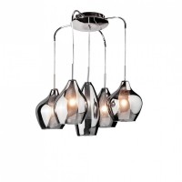 Подвесной светильник AZzardo AMBER MILANO 5 CHROME AZ0722