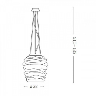 Подвесной светильник Ideal Lux KARMA SP1 BIG 132365