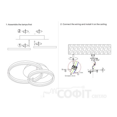 Потолочная люстра Miorro LED Solo золото 56W 2700-6000 К 51-313-014