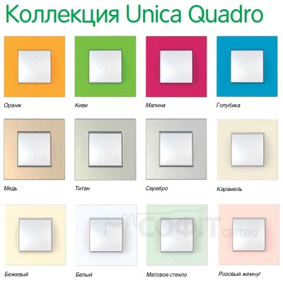 Рамка Unica MGU2.706.17 3М стекло Schneider Electric Quadro