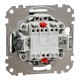 Двоклавішний кнопковий вимикач, без фіксації, чорний, Sedna Design & Elements SDD114118, Schneider Electric