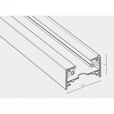 Трековый шинопровод AZzardo TRACK 1LINE 1.5m BK AZ4731