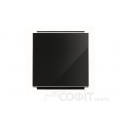 Клавиша одинарная ABB Sky черное стекло, 8501 CN