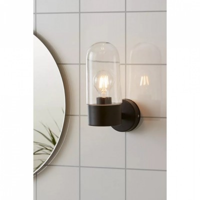Бра MarkSlojd Sweden ZEN Wall 1L Black/Clear IP44 107800
