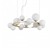 Люстра Ideal Lux PERLAGE SP14 OTTONE SATINATO 283814