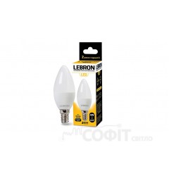 Лампа светодиодная LED Lebron L-C37 4W E14 4100K 220V 320Lm 11-13-12