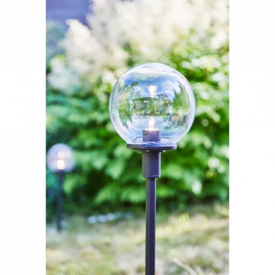 Стовпчик MarkSlojd Sweden GARDEN 24 Pole Sphere 60cm Black/Clear 107283 Стовпчик MarkSlojd Sweden GARDEN 24 Pole Sphere 60cm Black/Clear 107283