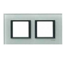 Рамка Unica MGU68.004.7C2 2М біле скло Schneider Electric Class