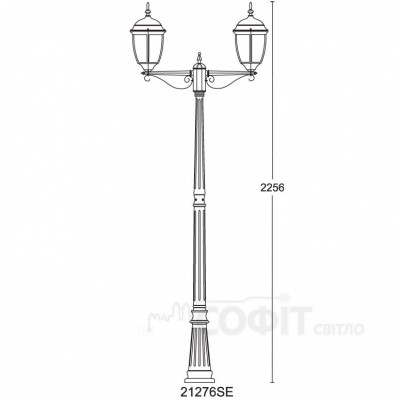 Светильник уличный столбик Dallas II QMT 21276SЕ Lusterlicht