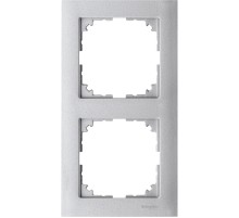 Рамка 2-поста, алюміній, Schneider Electric Merten M-Pure, MTN4020-3660