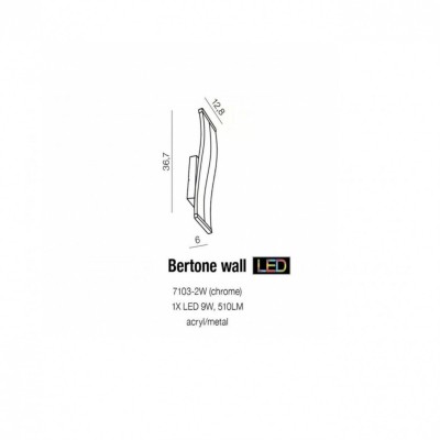 Бра AZzardo BERTONE WALL AZ1291
