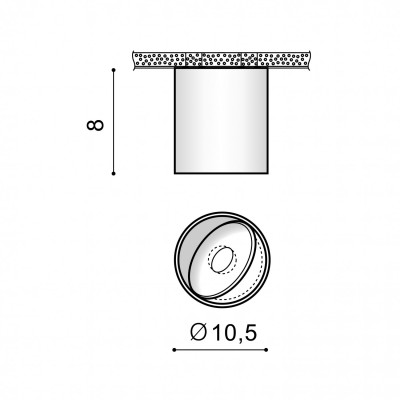 Точечный светильник AZzardo BOSTON TUBE WHITE AZ3469
