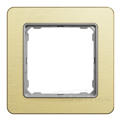Рамка 1-постова, матове золото, Sedna Elements SDD371801, Schneider Electric