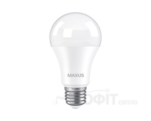 Лампа светодиодная A60 Maxus 1-LED-775 A60 10W 3000K 220V E27