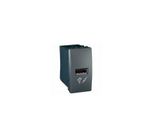 Розетка USB 1М графит, Unica MGU3.428.12 Schneider Electric