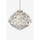Люстра MarkSlojd Sweden HIDDEN GEM Chandelier 6L Chrome/Clear/Smoke 107415