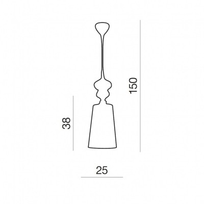 Підвісний світильник AZzardo BAROCO 1 BLACK PENDANT AZ0064