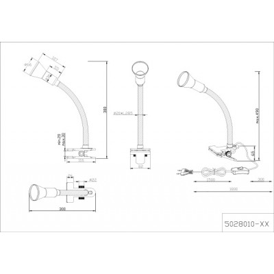 Офисная настольная лампа Trio 5028010-02 Trio Flexo Офисная настольная лампа Trio 5028010-02 Trio Flexo