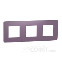 Рамка 3-постова, фіолетовий, Unica New Studio Color, NU280615 Schneider Electric