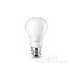 Лампа светодиодная A60 Philips LEDBulb E27 6-50W 6500K 230V A60 PF 929001163507