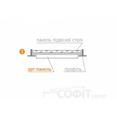 Світлодіодна рамка (арт-панель) VIDEX ART 40W 4000Lm 5000К