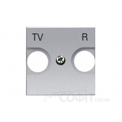 Накладка розетки TV-R ABB Zenit серебряный, N2250.8 PL