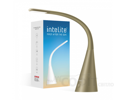 Настольная лампа  светодиодная Maxus intelite DESK LAMP 5W BRONZE (DL4-5W-BR)