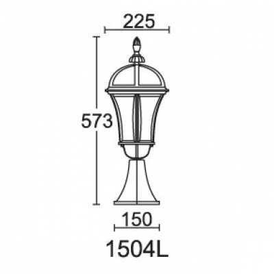 Світильник вуличний стовпчик REAL II 1504L Lusterlicht