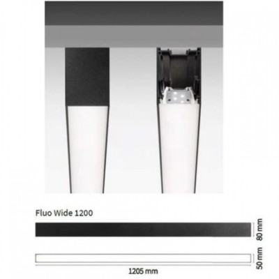 Потолочный светильник Ideal Lux FLUO WIDE 1200 4000K WH 192482 Потолочный светильник Ideal Lux FLUO WIDE 1200 4000K WH 192482