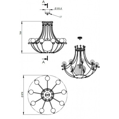 Зеркало Pikart Cristophe 24544-1