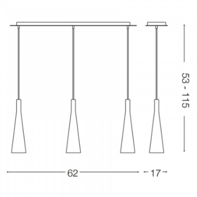 Подвесной светильник Ideal Lux MILK SP3 030326