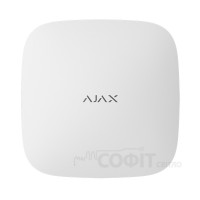 Бездротова централь Ajax Hub 2 (2G) Jeweller з підтримкою фотоверифікації тривог, Ethernet та двох SIM-карт, Білий