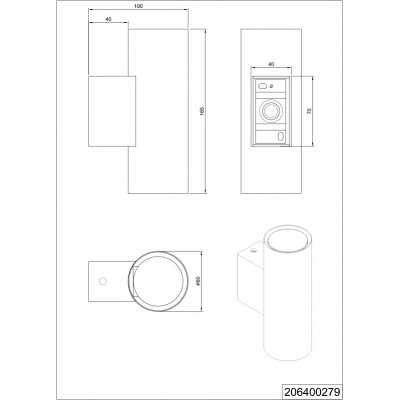 Настенный светильник Trio 206400279 Trio Cleo