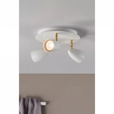 Спот MarkSlojd Sweden CIRO Ceiling 3L White/Brass 106319