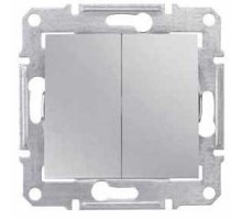 Вимикач 2-клавішн. алюміній Sedna SDN0600160 перемикач Schneider Electric